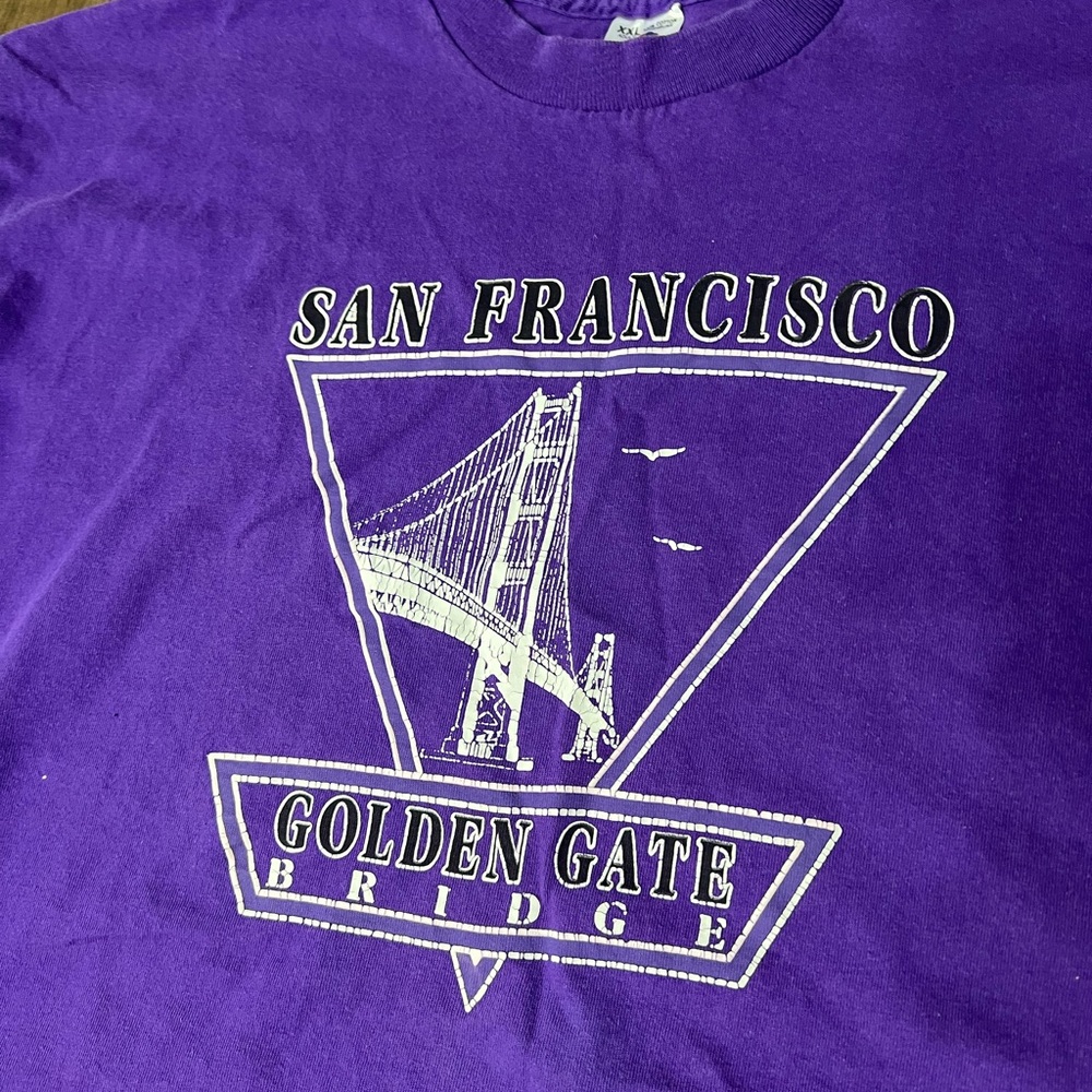 Vintage single stitch San Francisco Golden Gate Bridge t shirt made in the USA